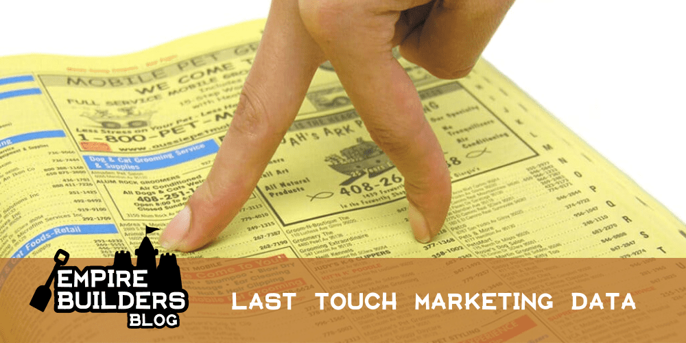 Last Touch Marketing Data