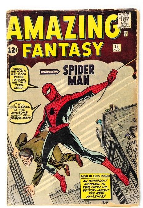Spider-man first published story